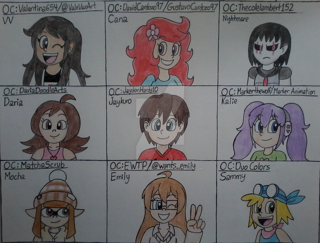 Draw Your Mutuals OCs 2023 (PART 3) by UnknownArtistML on DeviantArt