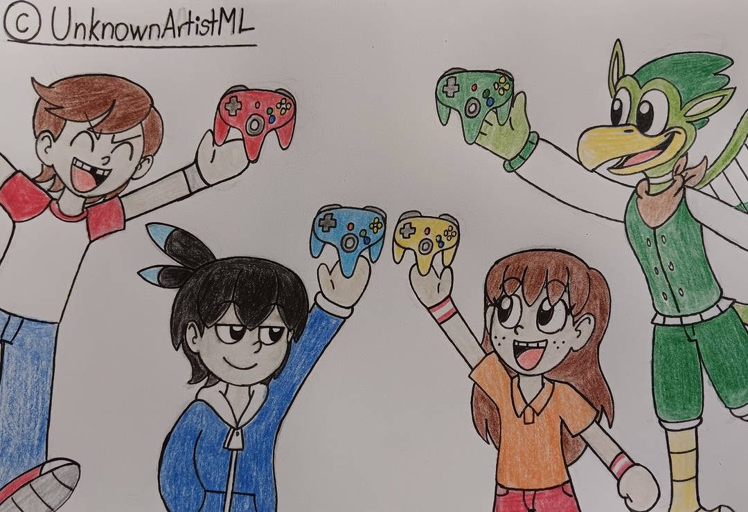 4-Player Fun with Friends by UnknownArtistML on DeviantArt