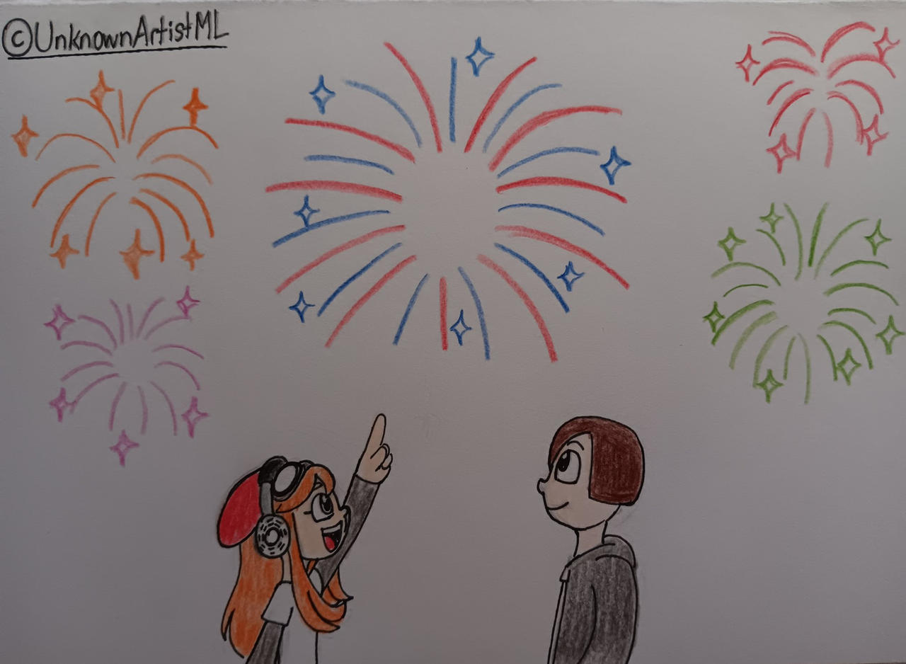 Fireworks Deviantart Fireworks In The Sky by UnknownArtistML on DeviantArt
