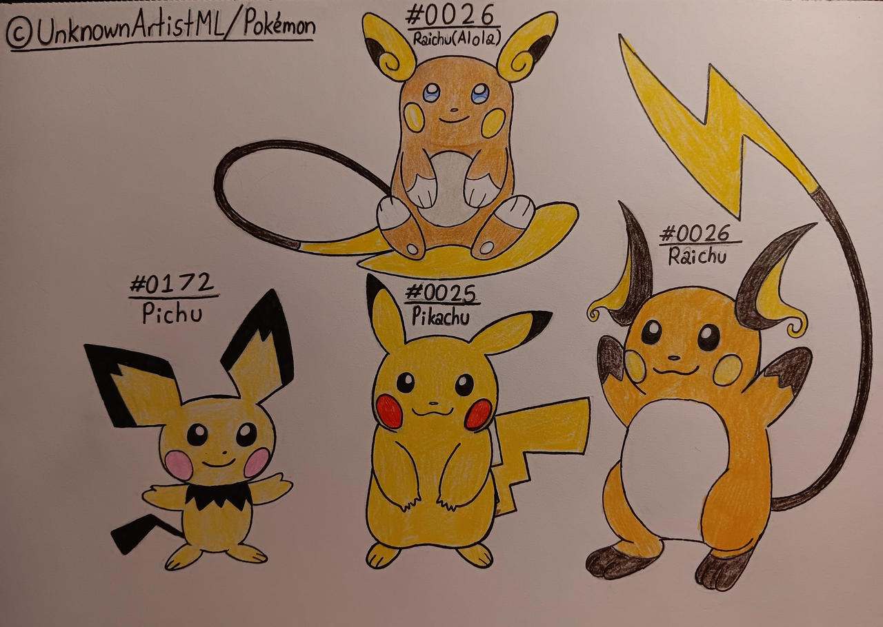 Pichachu Member Pikachu and Friends by UnknownArtistML on DeviantArt