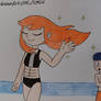 Meggy at the Beach (ft. my SMG4 OC)