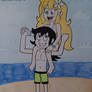 Arbol and Silvia at the Beach