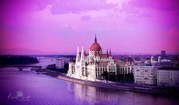 Sunset in Budapest