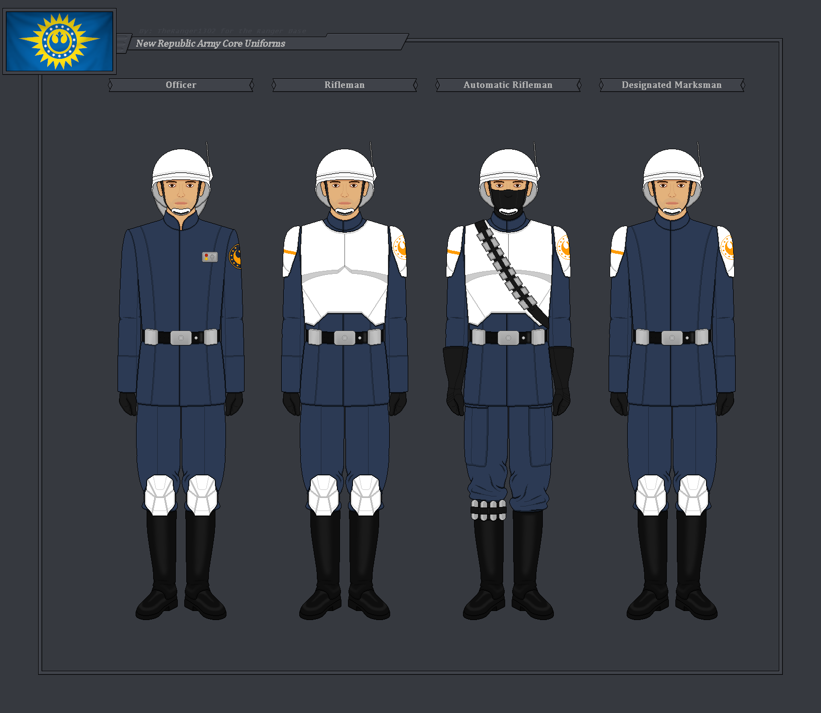 New Republic Army Core Planet Uniforms by GrandAdmiralThrawn55 on ...