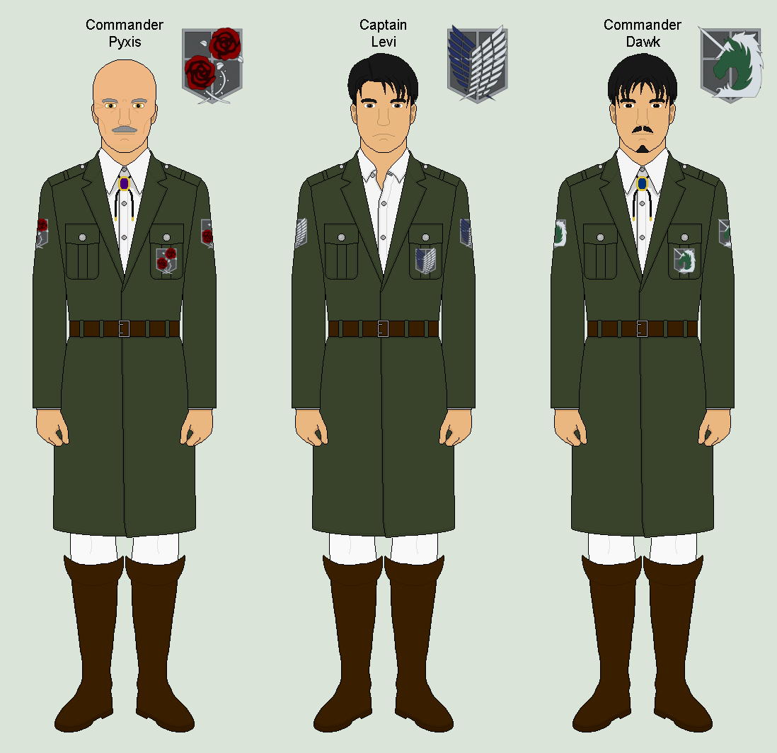 AoT Military Regiment Overcoat Uniforms by GrandAdmiralThrawn55 on ...