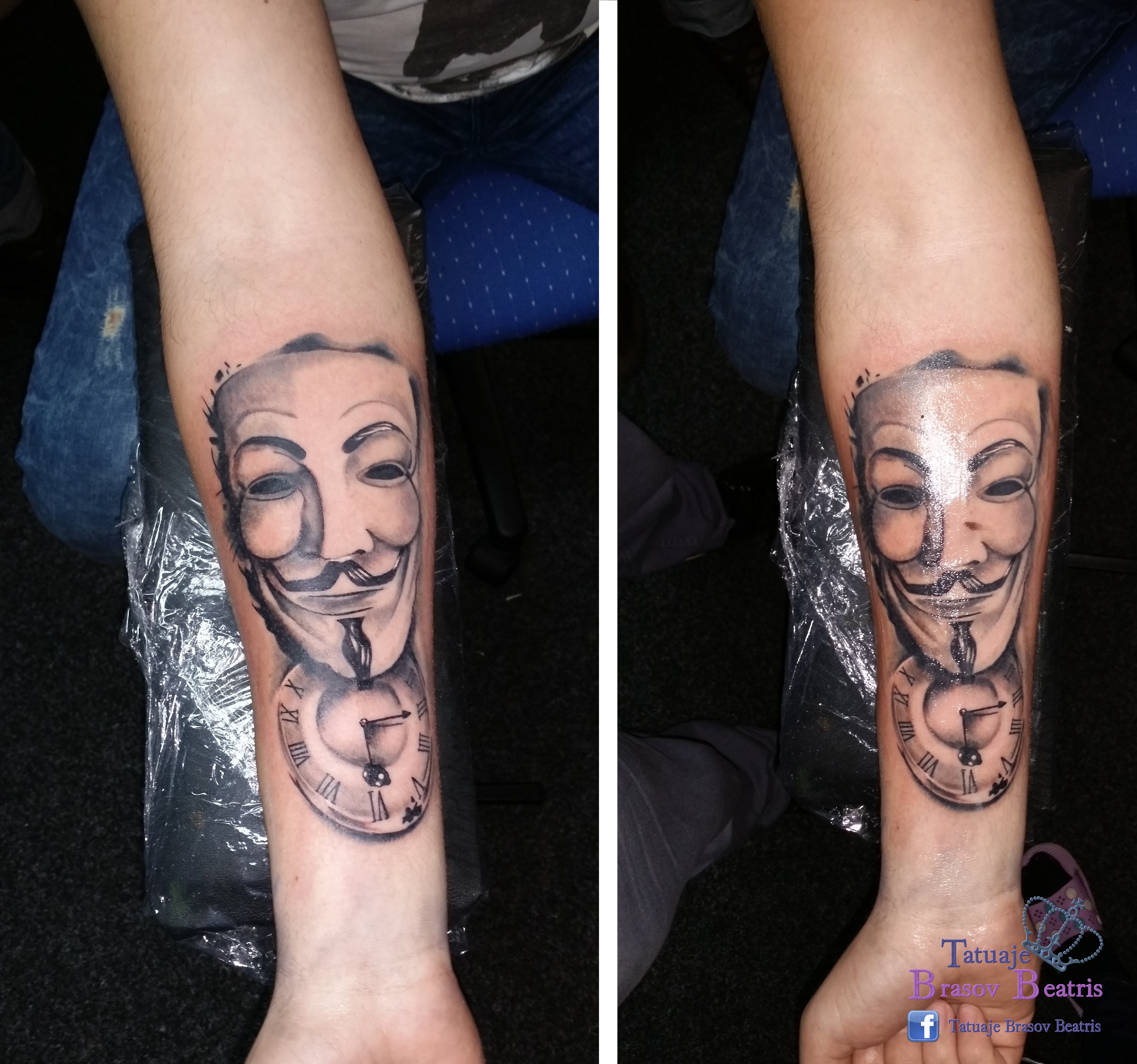 Anonymous tattoo by Tatuaje Brasov Beatris