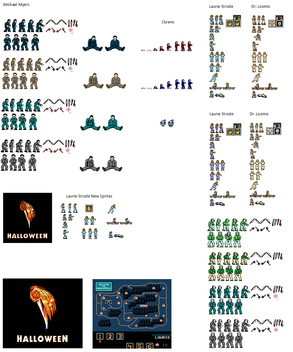 Halloween NES sprites by siil3ntj on DeviantArt