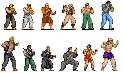 Street Fighter 1 Sprites by dollarcube on DeviantArt