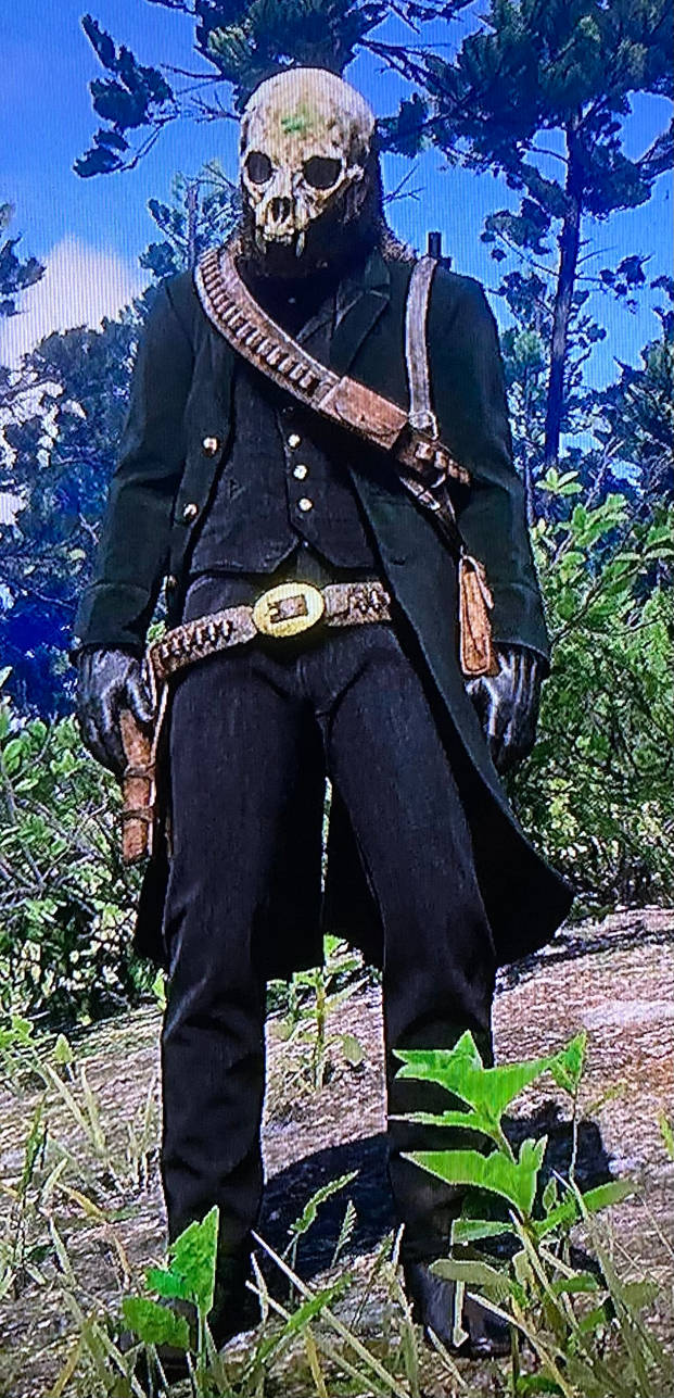 Red Dead Redemption 2 - Bad Ass Skull Costume by siil3ntj on DeviantArt