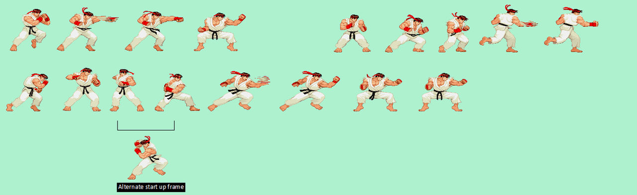 Alpha 1 Ryu Street Fighter Alpha Ryu - Punch Combo by siil3ntj on DeviantArt