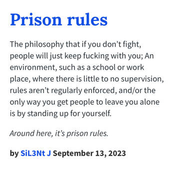 Prison Rules definition