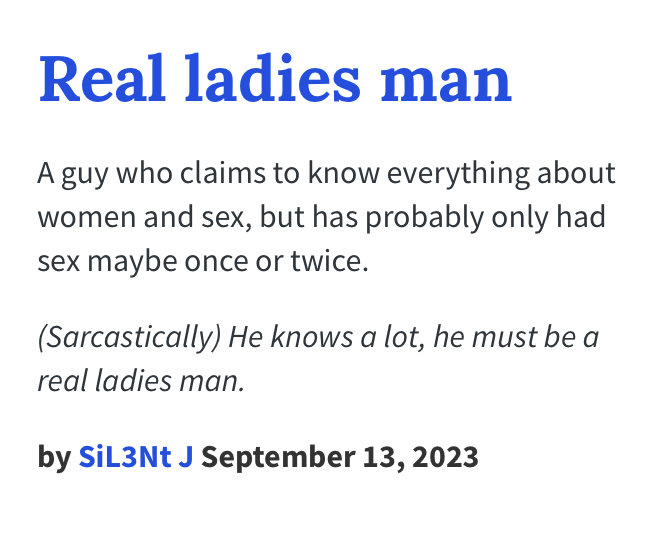 Real ladies man definition by siil3ntj on DeviantArt