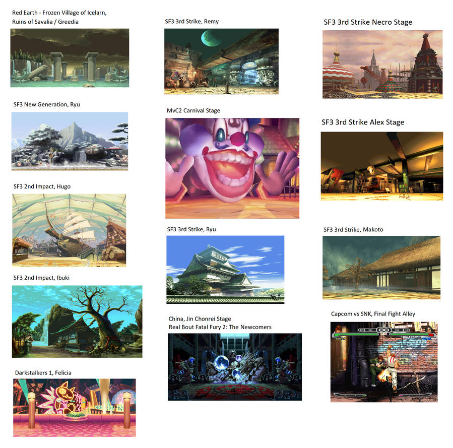 Capcom Stages Mugen - Good Capcom stages for larger characters by siil3ntj on DeviantArt