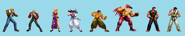 Kof R1 Sprites KOF Mark of the Wolves - Official Sprites by siil3ntj on DeviantArt
