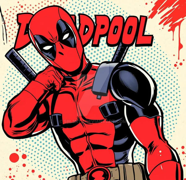 Retro Deadpool by siil3ntj on DeviantArt