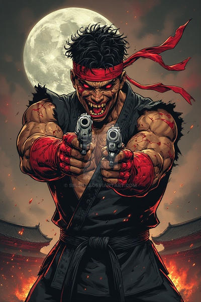 Next Level Evil Ryu Evil Ryu by siil3ntj on DeviantArt