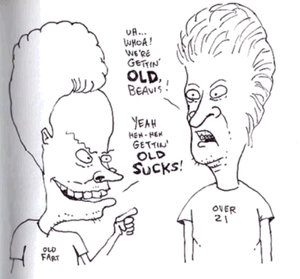 Older Beavis and Butthead