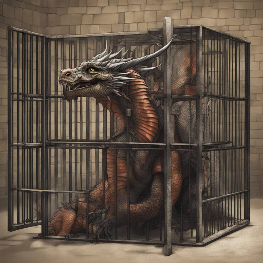 Dragon Inprisoned Dragon In Jail by chrismokelky222 on DeviantArt