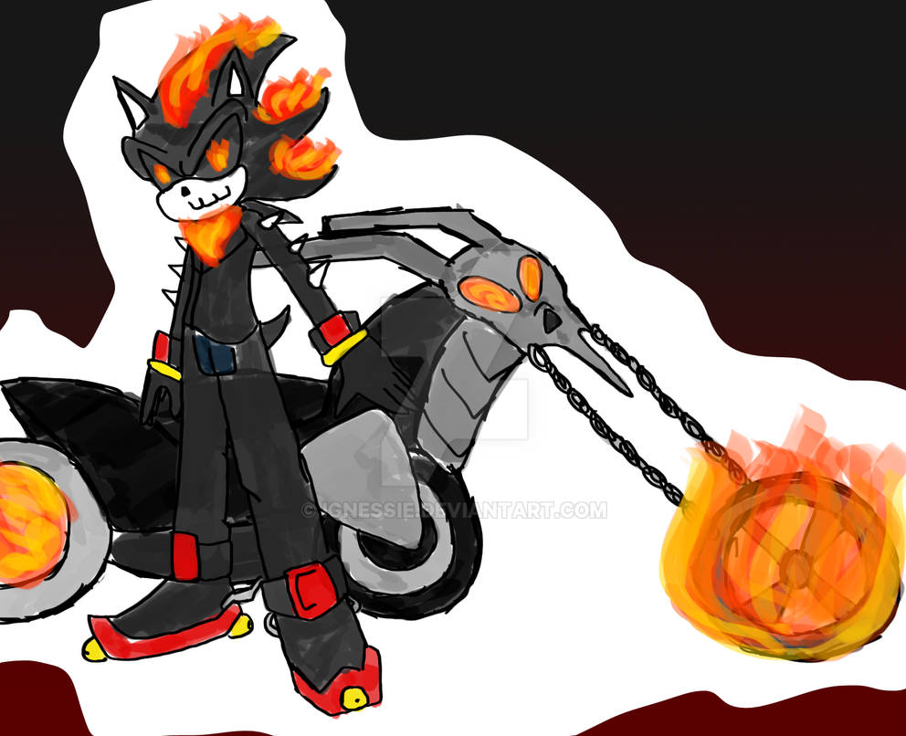 Shadow the Ghost Rider by ignessie on DeviantArt