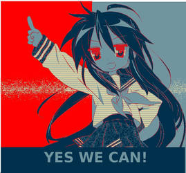 Obama Poster Konata Version