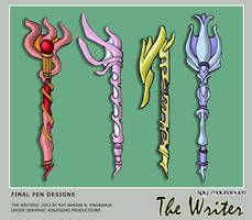 THE WRITER: Final Pen Designs.