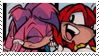 Knuckles x Julie-Su Stamp by neoncat