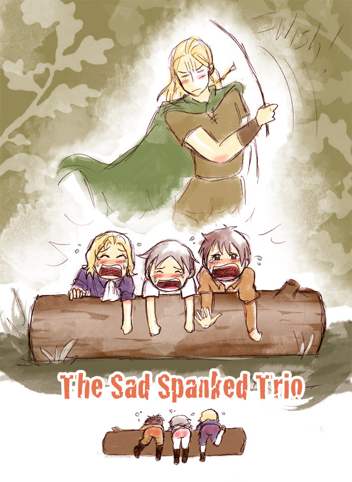 Spanked Trio