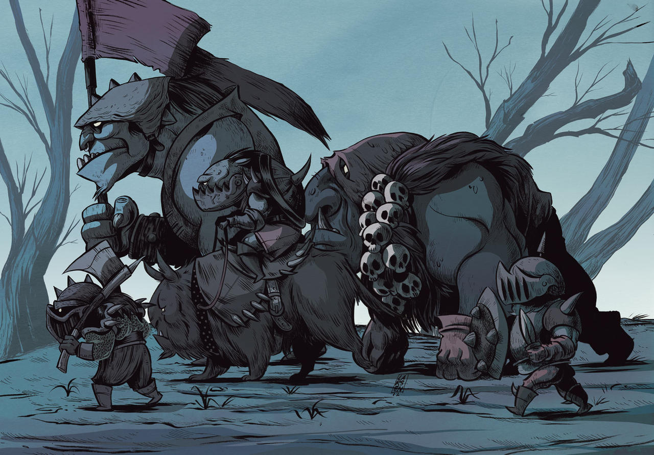 Orcess Orc Battle Procession by liliesformary on DeviantArt
