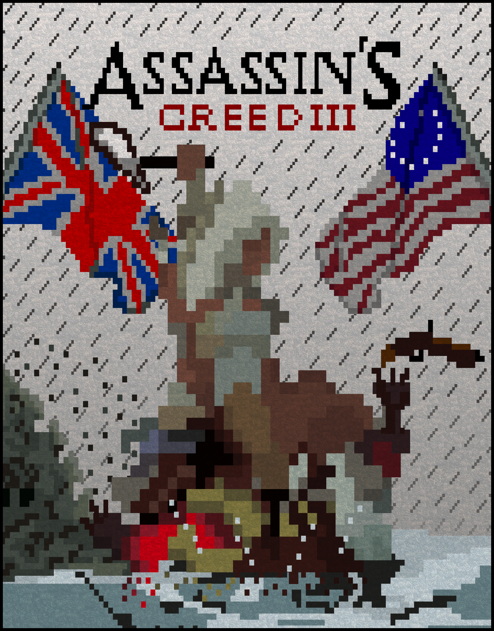 Assassin's Creed 3, NES-Style Large Poster