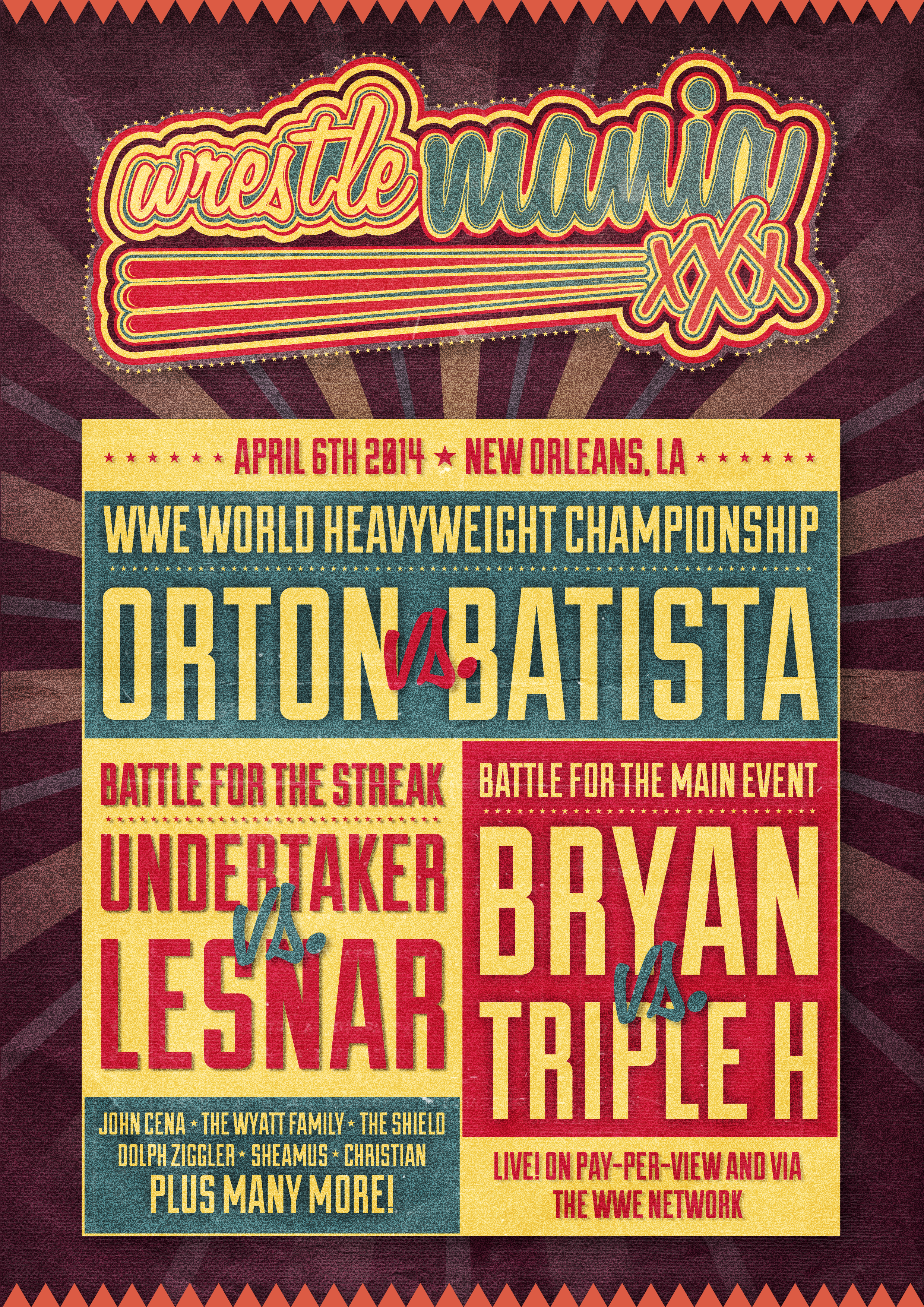 Wrestlemania XXX (Back Design)