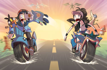 PKMN BATTLES ON MOTORCYCLES