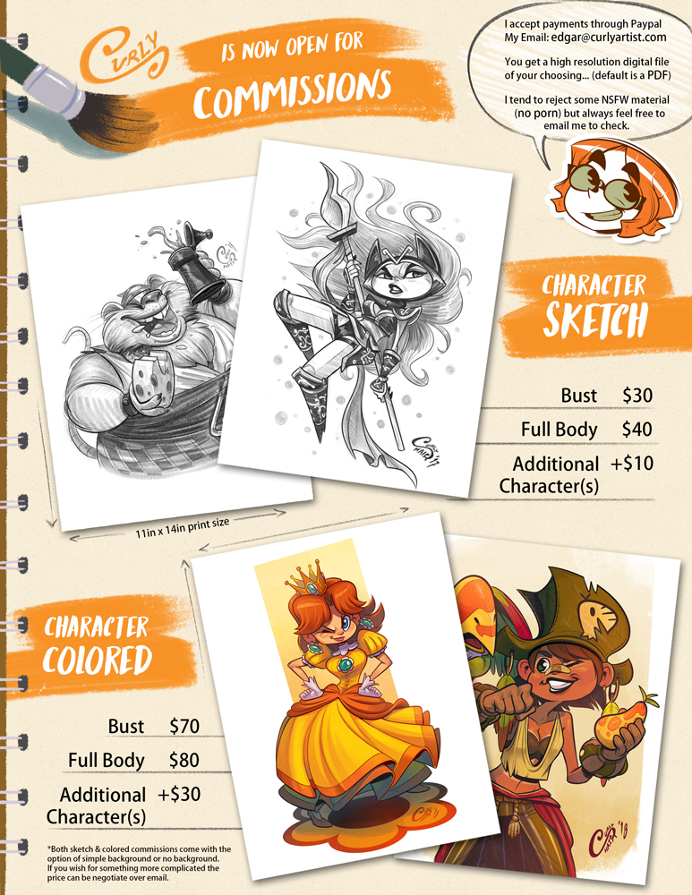 Commission Sheet v2 by Curly-Artist Commission Sheet v2 by Curly-Artist