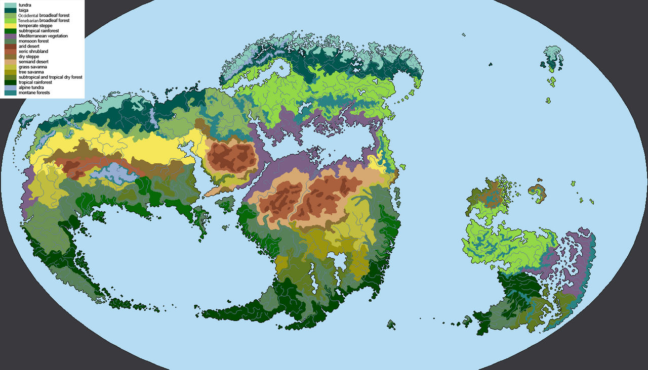 Biome Layout Biome Map With Biomes