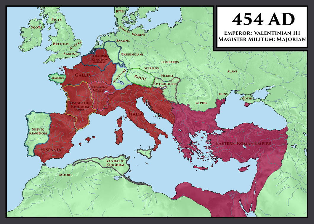 What if the Western Roman Empire Survived: 454 AD by brennanthenerd on ...
