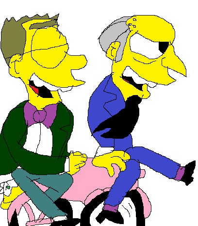 Smithers Riding Jacket Smithers and Burns Riding a Bike by RozStaw57 on DeviantArt