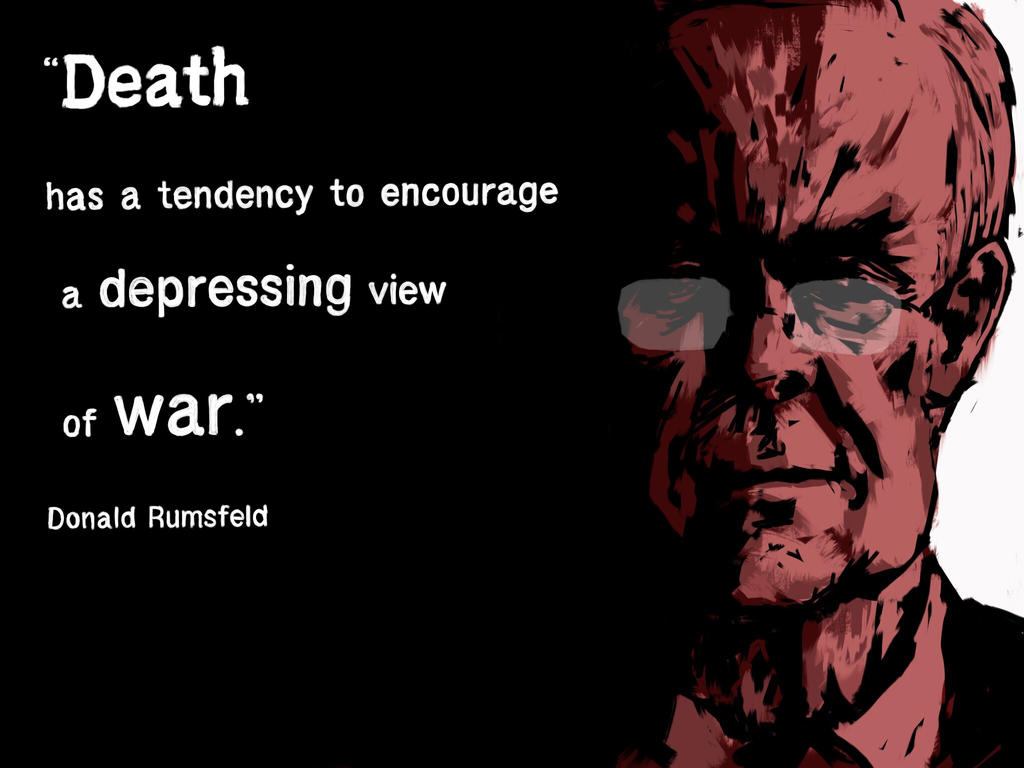 Donald Rumsfeld by DVLArt on DeviantArt