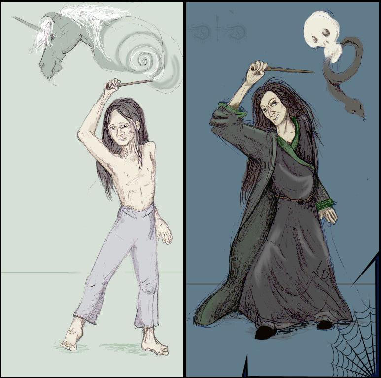 Snape Before Snape -now and then colour by DracoDomina on DeviantArt