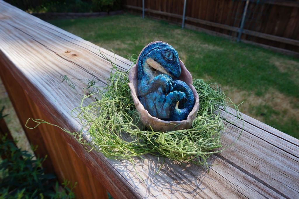 JW Raptor Squad Hatchling - Blue by sculpedetails on DeviantArt