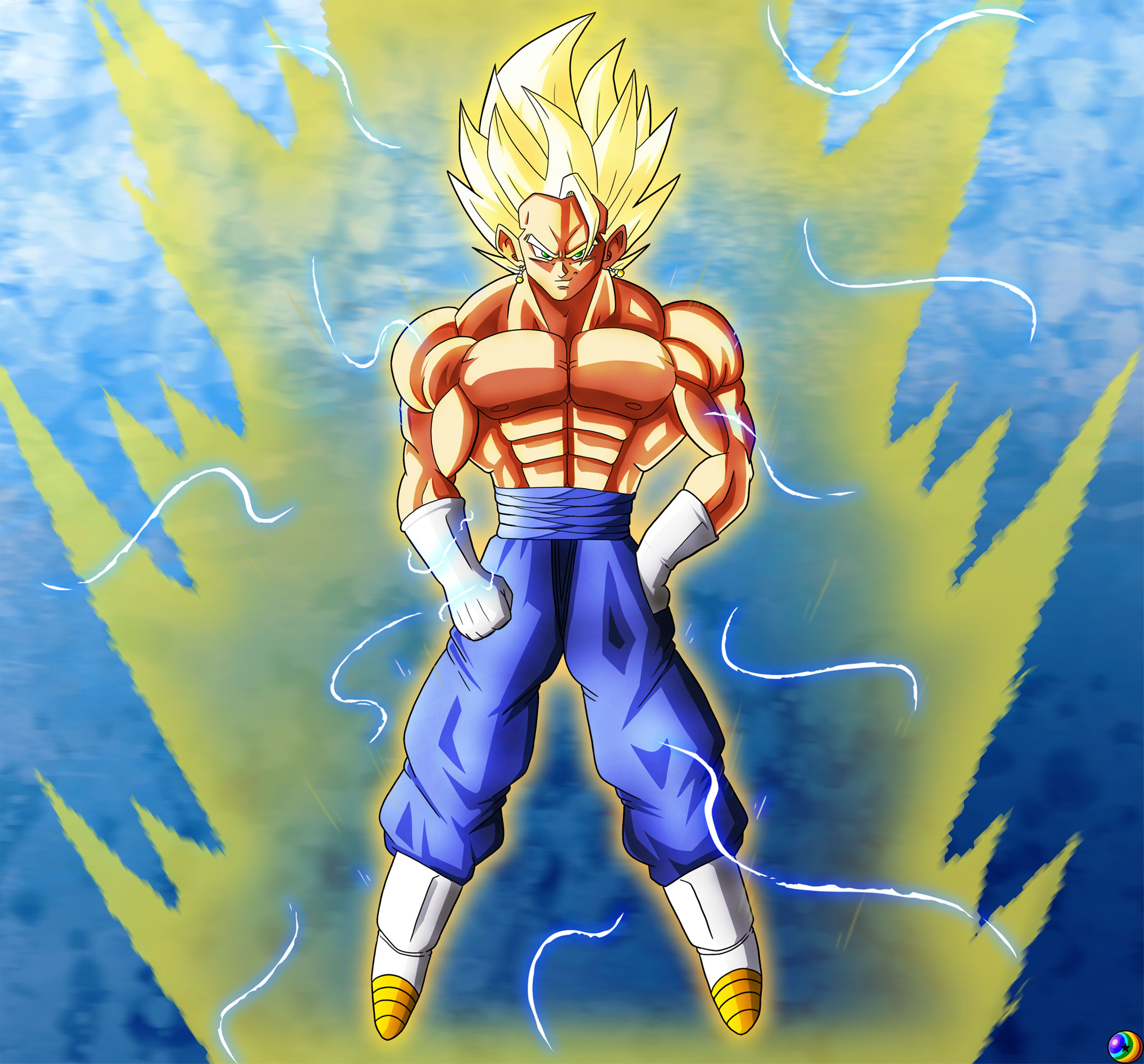 Vegetto ssj2 (from Dragon Ball Multiverse) by Japar10 on DeviantArt