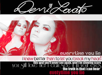 demi 'everytime you lie'