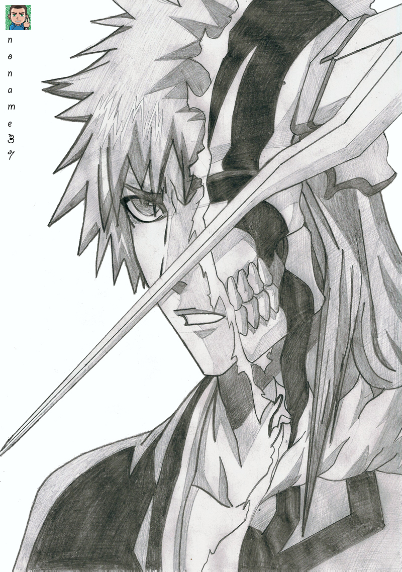 A drawing I did a little while back of Vasto Lorde Ichigo. @loehn