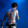 Josh Todd Back Tattoo