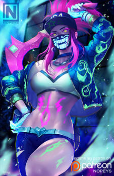 KDA Akali Neon ver.