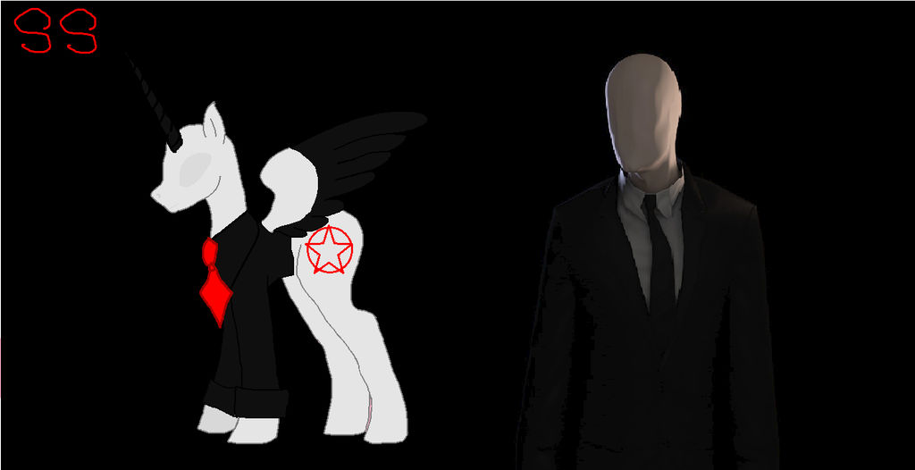 Mlp Slender mlp SlenderMan by SleepingSheeply on DeviantArt