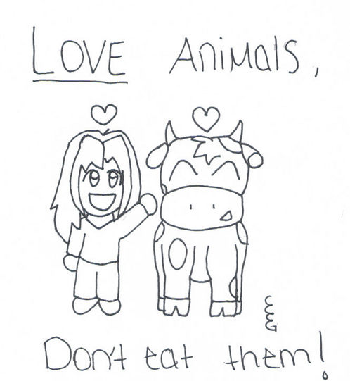 Love animals, don't eat them. by Death-Cherry on DeviantArt Love animals, don't eat them. by Death-Cherry on DeviantArt