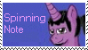 SpinningNote Stamp by kaciekk