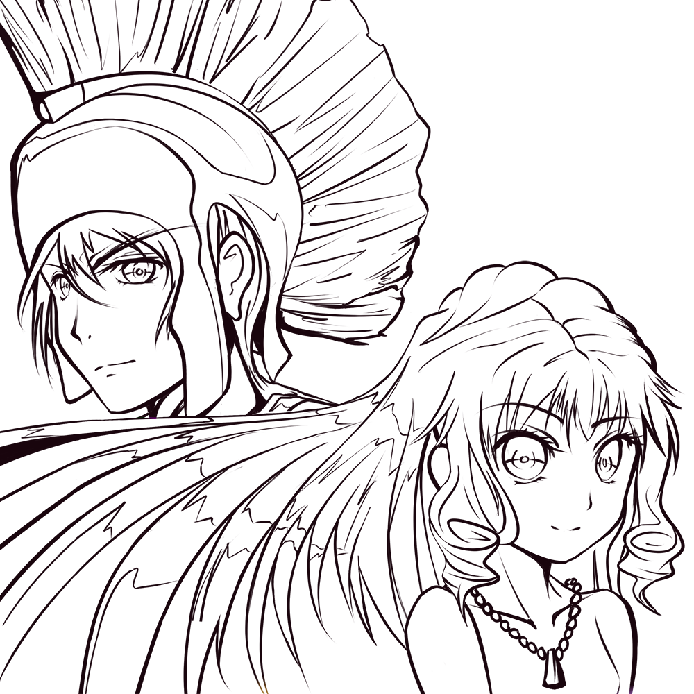 Trojan War Lineart