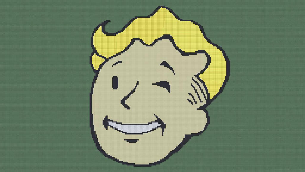 Vault Boy pixel art Minecraft by loloasuna on DeviantArt
