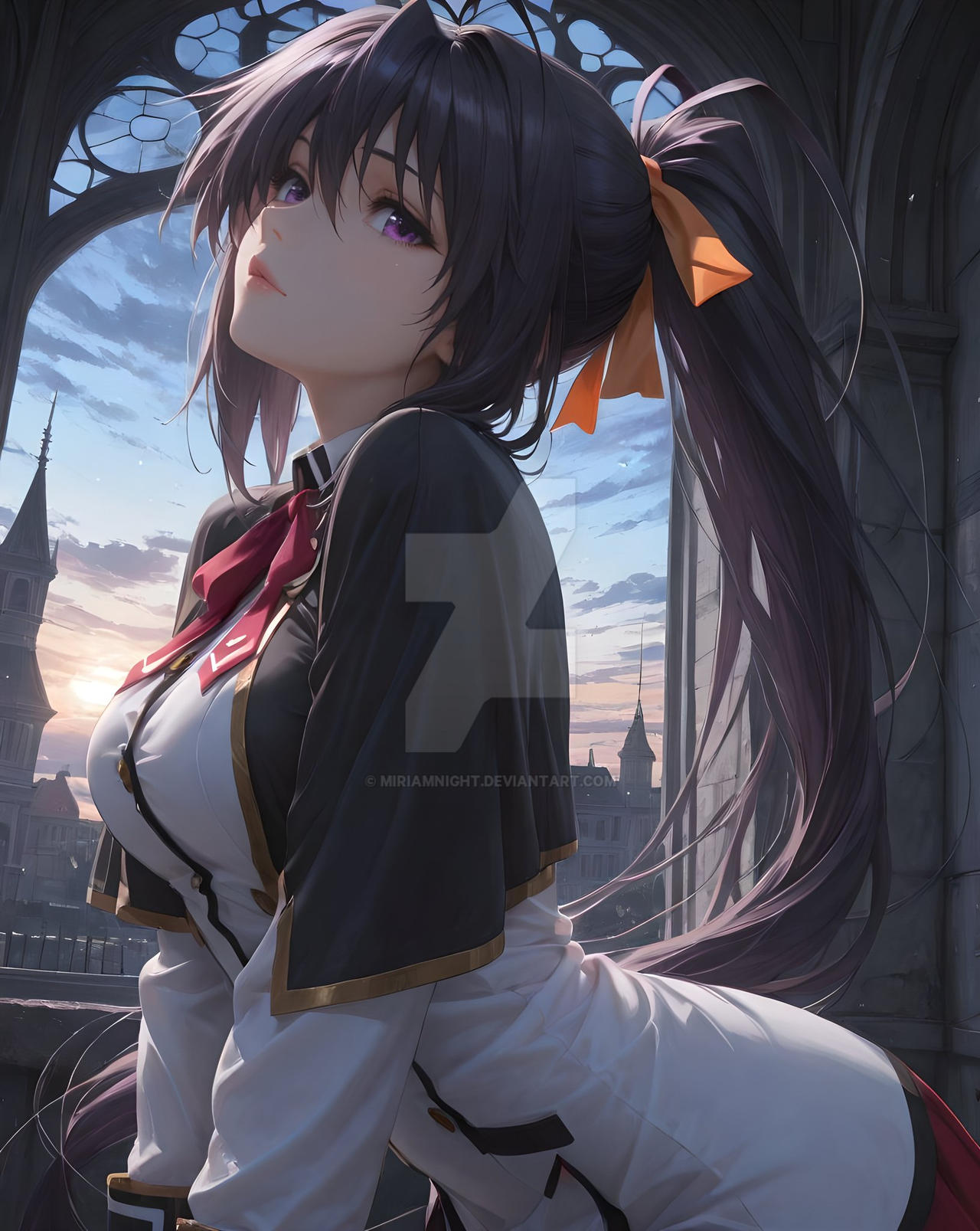 Deviantart Akeno Akeno Himejima by MiriamNight on DeviantArt
