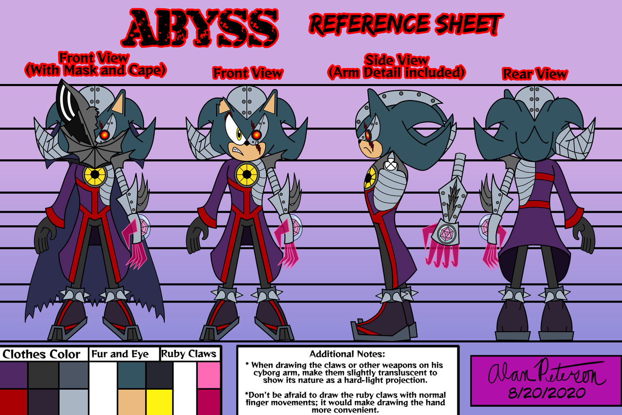 Math Abyss Form Abyss - Reference Sheet (Height and Turnaround) by AlanPetersonArtwork ...